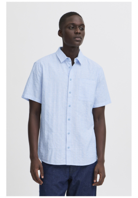 BLEND Aston 8197, Világoskék Rövid Ujjú Ing