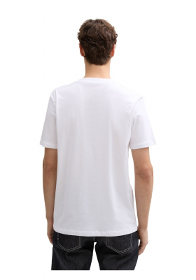 TOM TAILOR DENIM 5039, Fehér Rövid Ujjú Póló