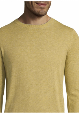 TOM TAILOR Striped 4290, Sárga Kötött Pulóve