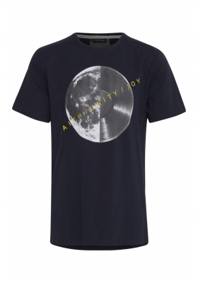 CASUAL FRIDAY Vinyl 3055, Kék Rövid Ujjú Póló