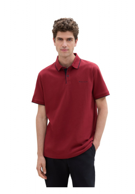 TOM TAILOR 1872, Boró Rövid Ujjú Ingpóló