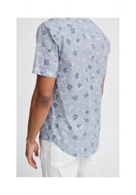 BLEND 7064, Kék Mintás Rövid Ujjú Ing