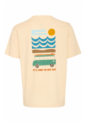 BLEND Felix 1860, Homok színű Rövid Ujjú Póló