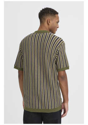 BLEND Carly 0431, Zöld Kötött Rövid Ujjú