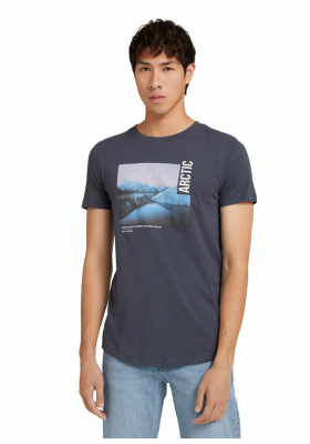 TOM TAILOR DENIM Arctic 8912, Kék Rövid Ujjú Póló