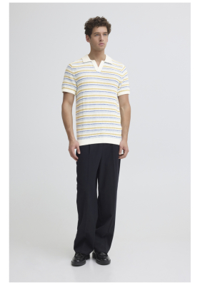 CASUAL FRIDAY Midskov 6263, Csikos Kötött Rövid Ujjú