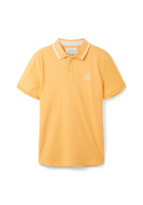 TOM TAILOR 5620, Okkersárga Rövid Ujjú Ingpóló