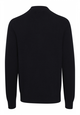 CASUAL FRIDAY Zipper 1986,Fekete Kötött Kardigán