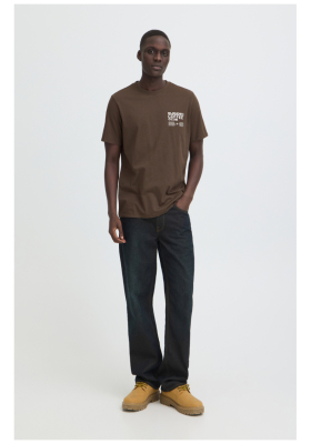 BLEND Kenzo 0955, Barna Rövid Ujjú Póló
