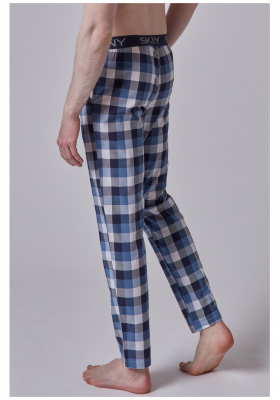 SKINY Mix & Match 0511, Kék, Kockás Pizsama, 