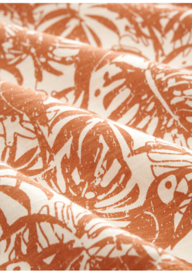 TOM TAILOR Tropical 1634, Narancssárga Rövid Ujjú Ingpóló