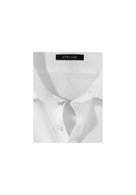 OLYMP No. Six 0491, Fehér Hosszú Ujjú Ing, Super Slim, Urban Ken