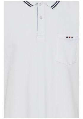FQ1924 Polo 0176, Fehér Rövid Ujjú Ingpóló