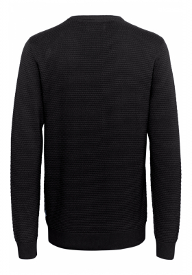 BLEND Redhill 7257, Fekete Kötött Pulóver NOOS