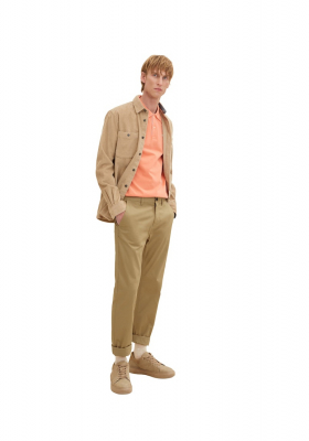 TOM TAILOR 1006, Lazac Színű Rövid Ujjú Ingpóló