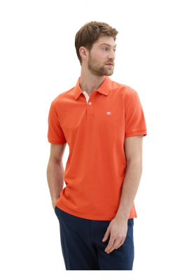 TOM TAILOR 1006, Narancs Rövid Ujjú Ingpóló