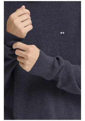 FQ1924 Granby 0883, Kék Kötött Pulóver