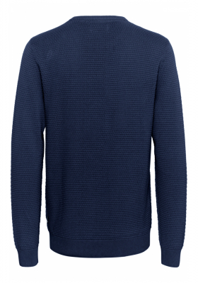 BLEND Redhill 7257, Kék Kötött Pulóver