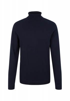 TOM TAILOR 2304, Kék Kötött Garbo Pulóver