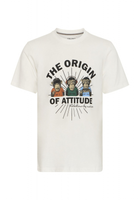 BLEND 7484, Fehér Rövid Ujjú Póló