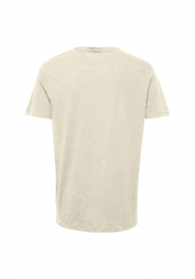 BLEND 5311, Krémszínű Rövid Ujjú Póló