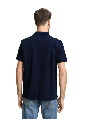 TOM TAILOR 1006, Sötétkék Rövid Ujjú Ingpóló