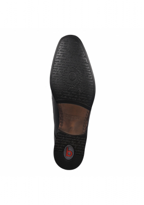 BUGATTI 311-66606, Fekete Bőr Alkalmi Cipő