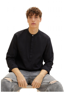 TOM TAILOR DENIM 2326 Fekete Hosszú Ujjú Ing