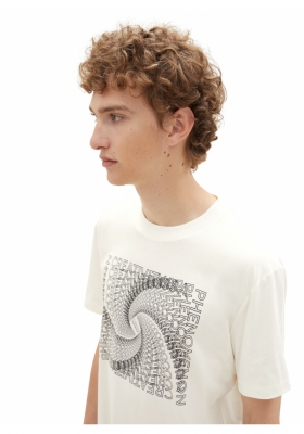 TOM TAILOR DENIM 7680, Fehér Rövid Ujjú Póló