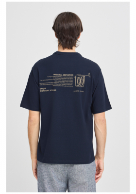 CASUAL FRIDAY Archer 5502, Sötétkék Rövid Ujjú Póló