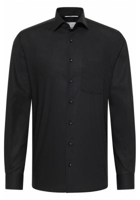 ETERNA Modern Fit 1100, Fekete Hosszú Ujjú Ing, Kent