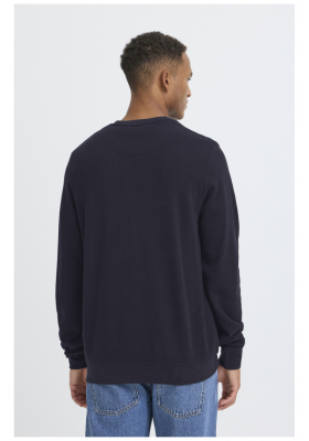 BLEND French 0207, Sötétkék Környakú Pulóver