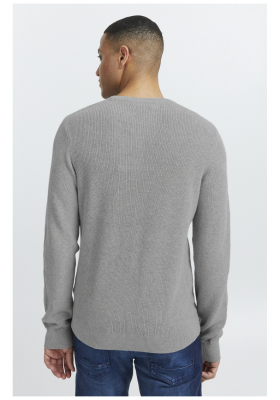 BLEND Codford 4336, Szürke Kötött Pulóver