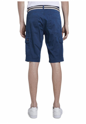 TOM TAILOR Printed Cargo 6281, Kék Cargo Rövidnadrág