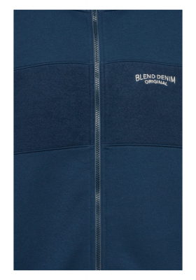 BLEND 6041, Kék Cipzáros Pulóver