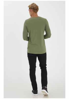 CASUAL FRIDAY Theo 3726, Zöld Hosszú Ujjú Póló, NOOS