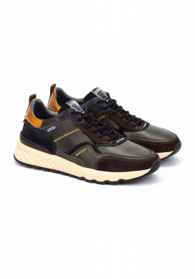 PIKOLINOS Aranda M8R-6374C1, Barnászöld Borjúbőr Félcipő