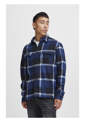 BLEND 6348, Kék Kockás Ingkabát