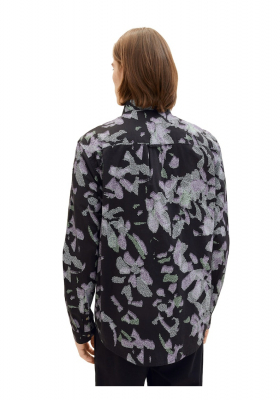 TOM TAILOR DENIM 4918, Fekete Hosszú Ujjú Ing