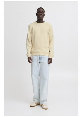 BLEND Jarnis 7988, Bézs Környakú Pulóver