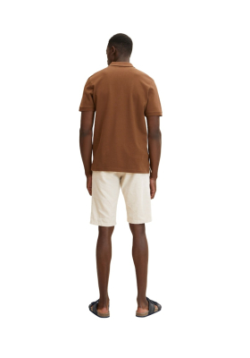 TOM TAILOR 1006, Kávébarna Rövid Ujjú Ingpóló