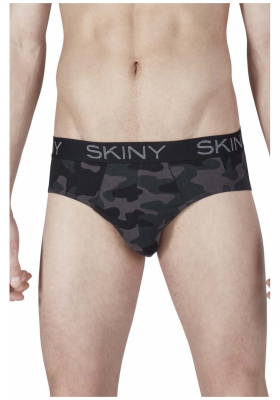 SKINY Cotton Multipack 6767, Terepmintás Alsónadrág, Dupla Csomag NOS