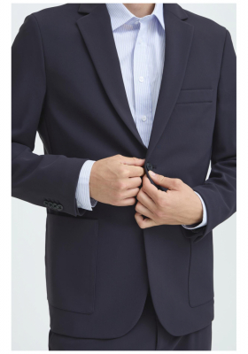 CASUAL FRIDAY Aiden 5362, Kék Sztreccs Zakó 