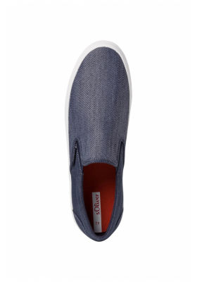 s.OLIVER 14607, Kék Vászon Félcipő