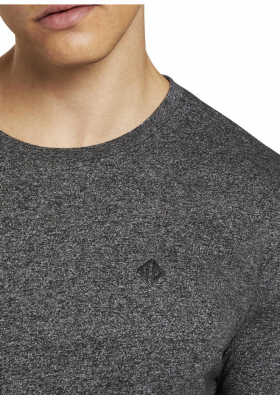 TOM TAILOR DENIM Fine 9909, Fekete Rövid Ujjú Póló