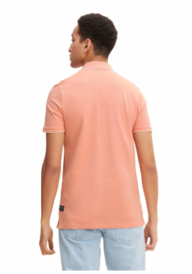 TOM TAILOR DENIM Tipping 0720, Narancssárga Rövid Ujjú Ingpóló