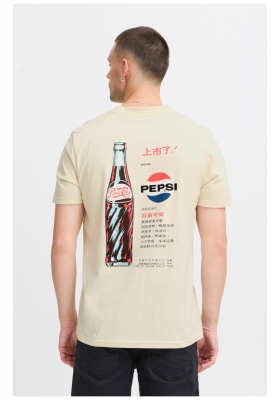 BLEND Ranlyn 8042, Bézs Rövid Ujjú Póló Pepsi