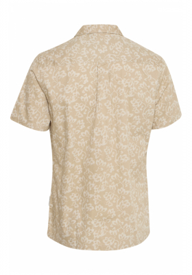 CASUAL FRIDAY Walker 5480, Világosbarna Virágmintás Rövid Ujjú Ing