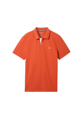 TOM TAILOR 1006, Narancs Rövid Ujjú Ingpóló