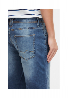 BLEND Twister Fit 3326, Kék Farmer Rövidnadrág